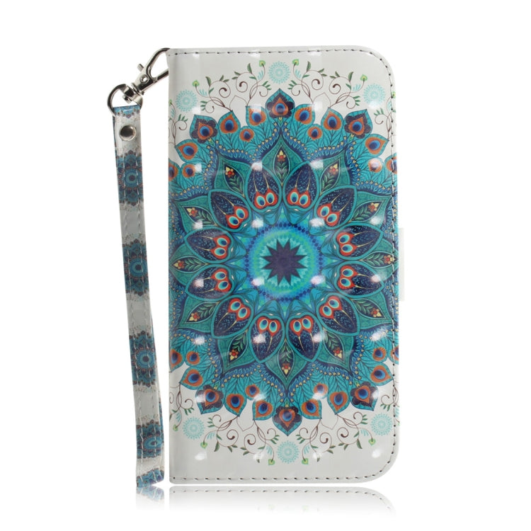 3D Colored Drawing Peacock Wreath Pattern Horizontal Flip Leather Case for Asus Zenfone Max (M2) ZB633KL, with Holder & Card Slots & Wallet, For Asus Zenfone Max (M2) ZB633KL