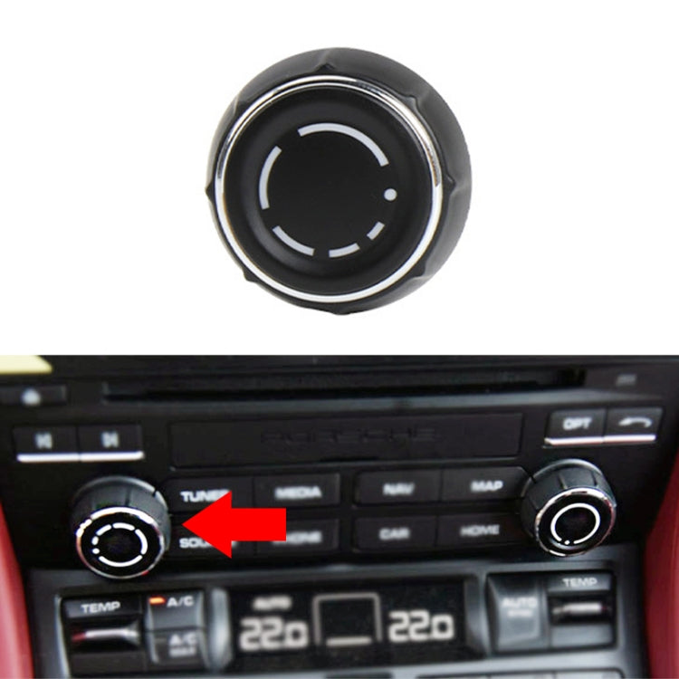 For Porsche Cayenne Car Left CD Player Volume Adjustment Knob Cover