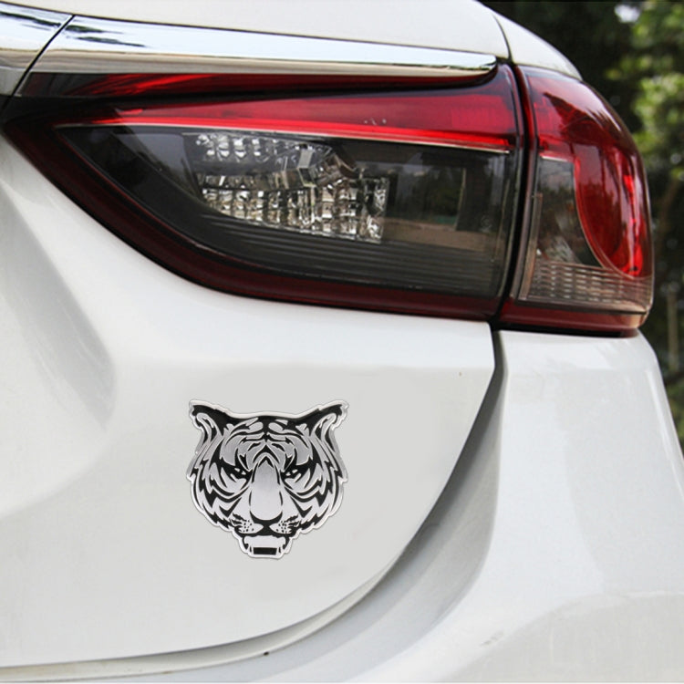 Car Tiger Metal Stickers Personalized Aluminum Alloy Decorative