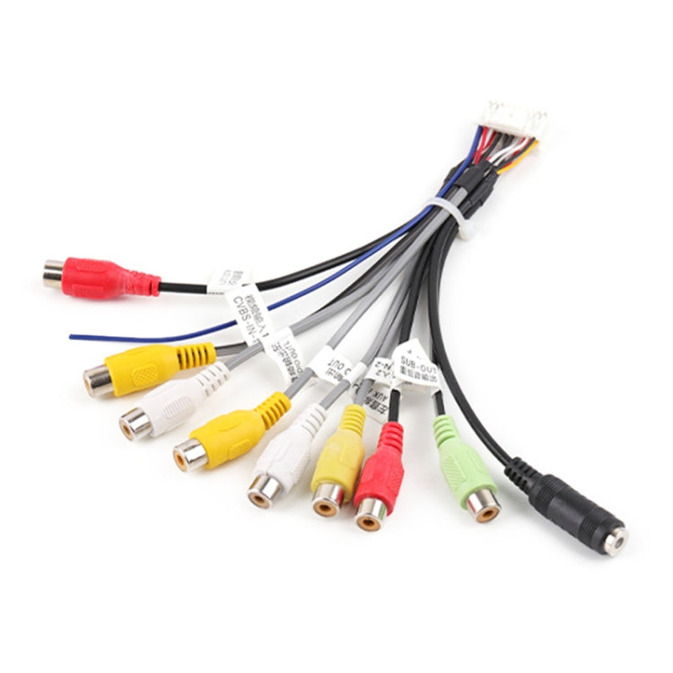 Palminfo Android Navigation 20-pin Audio Microphone Cable RCA Bass