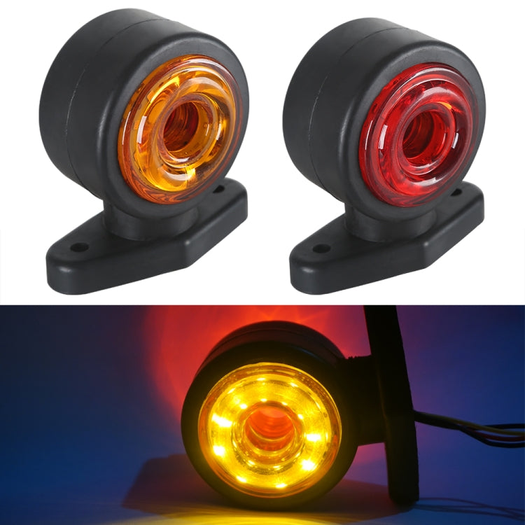 2pcs Car / Truck 12-30V 20LEDs Red Yellow Side Marker Indicator