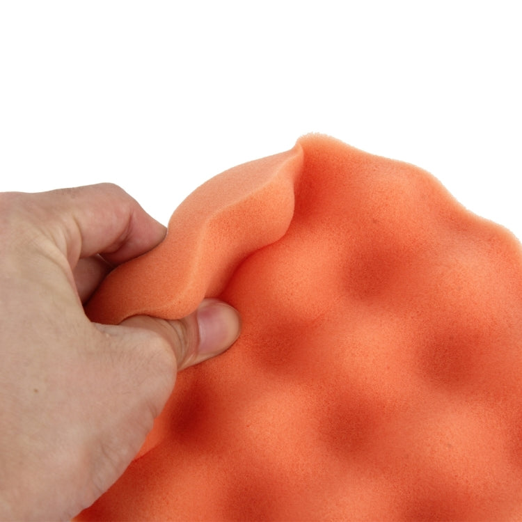 Wavy Sponge 2 PCS Car Wax Sponge Round and Wavy Shape Sponge High-density Waxing S ...