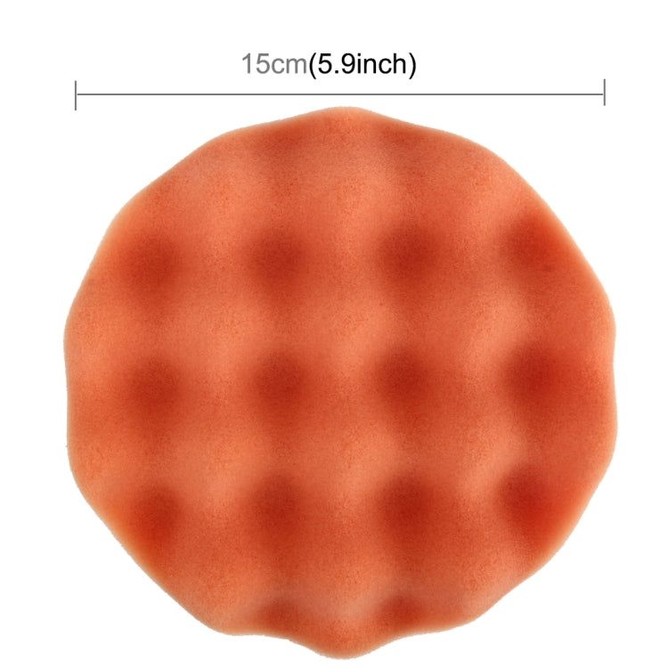 Wavy Sponge 2 PCS Car Wax Sponge Round and Wavy Shape Sponge High-density Waxing S ...