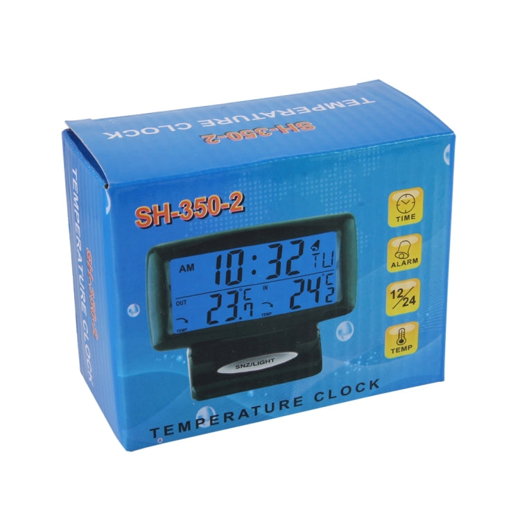 SH-350-2 Multi-Function Digital Temperature Thermometer Alarm Clock LC ...