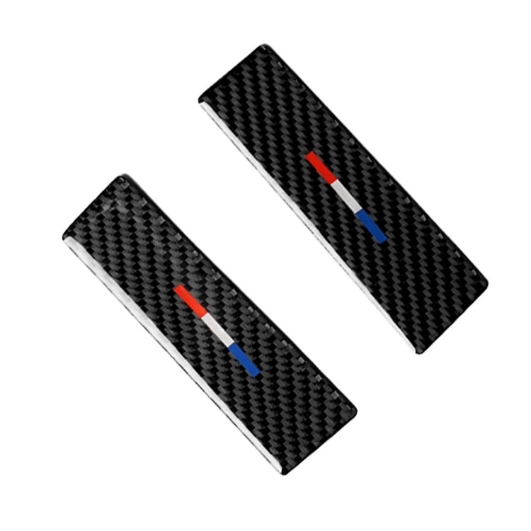 2 PCS Car USA Color Carbon Fiber Central Control Decorative Sticker for Ford Mustang 2015-2017, Central Control