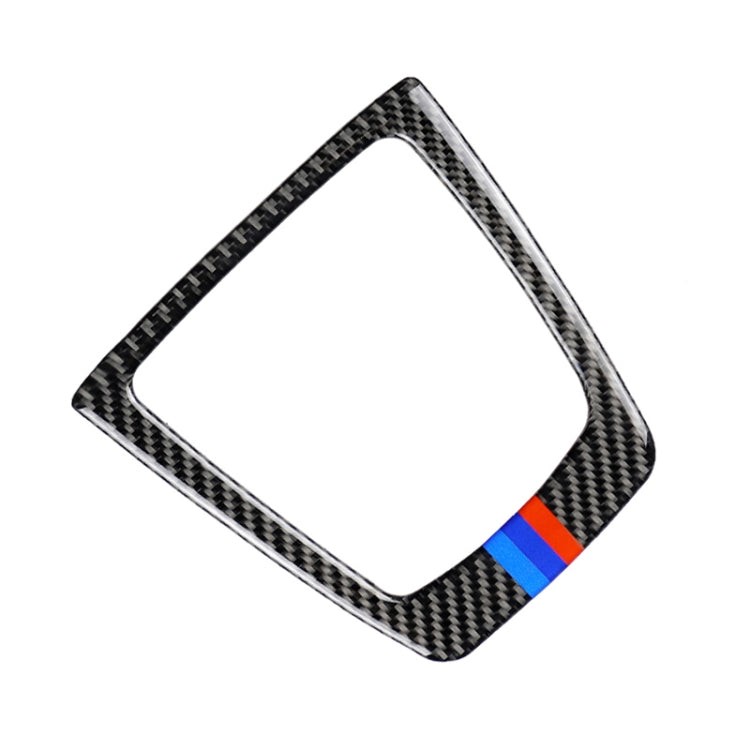 Car Carbon Fiber Gear Position Panel Decorative Three Color Sticker for BMW Z4 2009-2015, Gear Position Panel Sticker(Three Color)