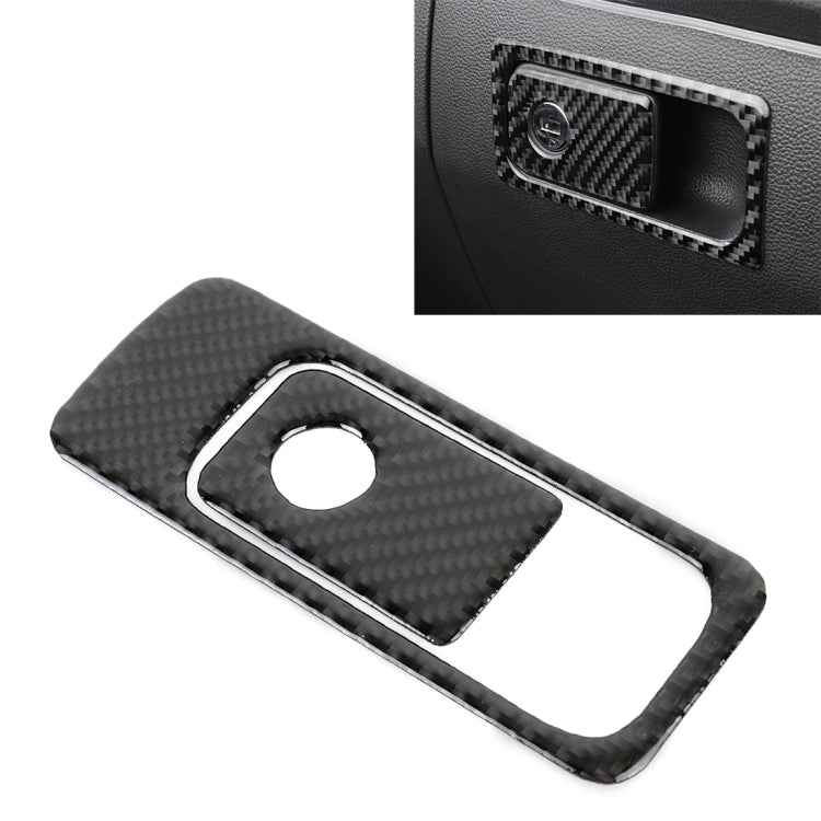 Car Carbon Fiber Front Passenger Seat Storage Handle Decorative