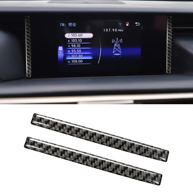 Car Carbon Fiber Navigation Decorative Sticker for Lexus IS250 2013-
