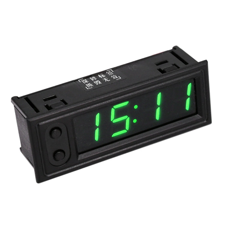 3 in 1 Car High-precision Electronic LED Luminous Clock + Thermometer