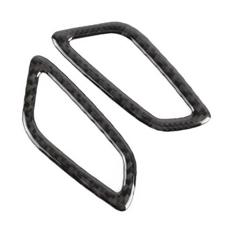 2 in 1 Car Carbon Fiber Dashboard Air Outlet Decorative Sticker for