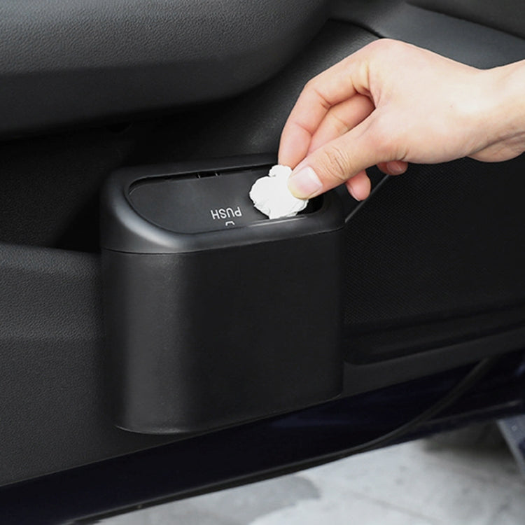 Vehicle Trash Can Bin Rubbish Bin Organizer Car-mounted Trash Storage