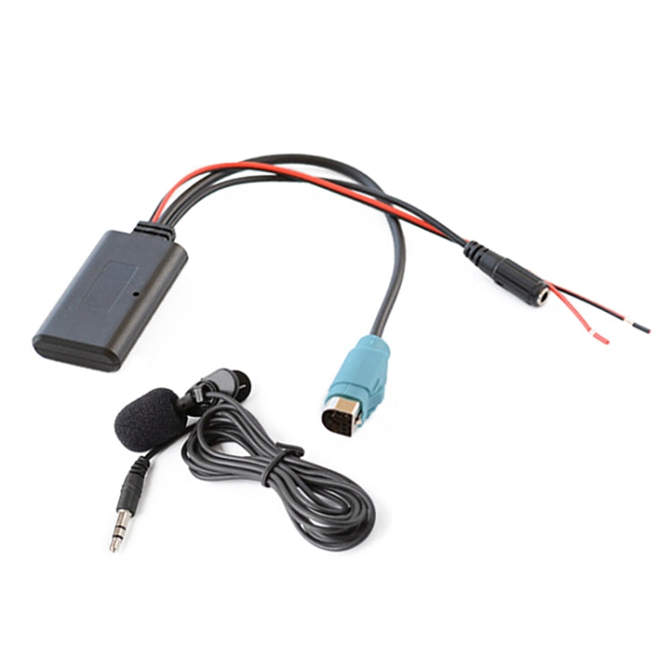 Car AUX Bluetooth Wireless Music Audio Cable + MIC Phone for Alpine