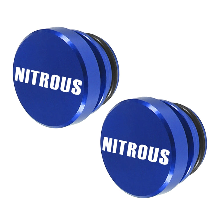 2 PCS Car / Motorcycle NITROUS Letter Metal Cigarette Lighter Dust