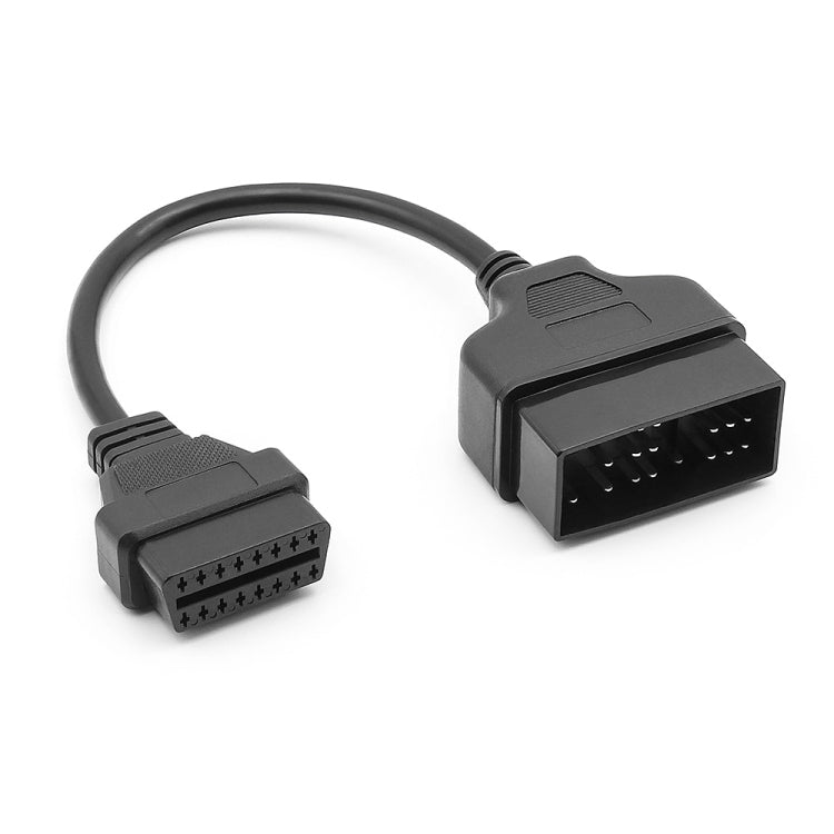 22Pin to 16Pin Car OBD2 Conversion Cable OBDII Diagnostic Adapter