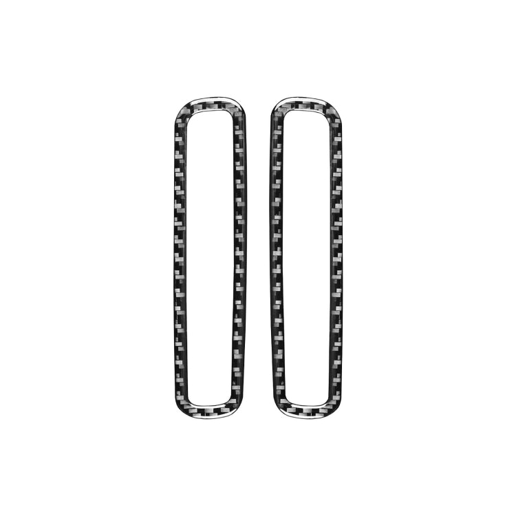 2 PCS / Set Carbon Fiber Car A-pillar Air Outlet Frame Decorative