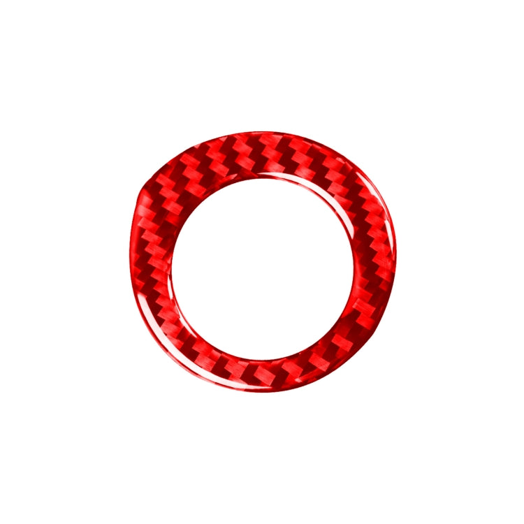 Carbon Fiber Car Ignition Key Ring Decorative Sticker for Toyota