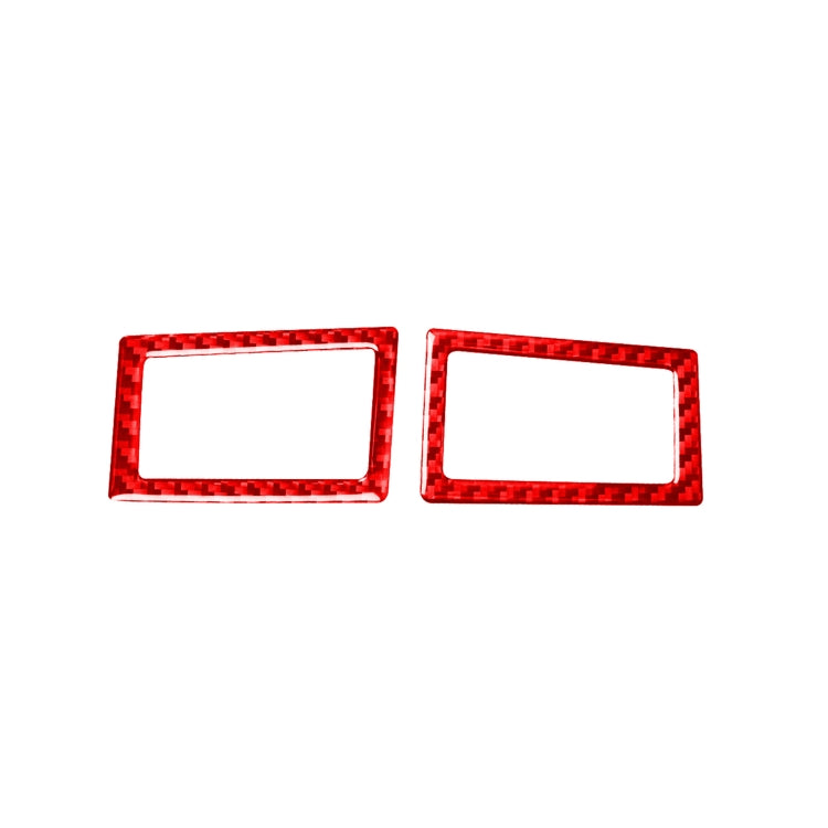 2 PCS / Set Carbon Fiber Car Dashboard Air Outlet Decorative Sticker