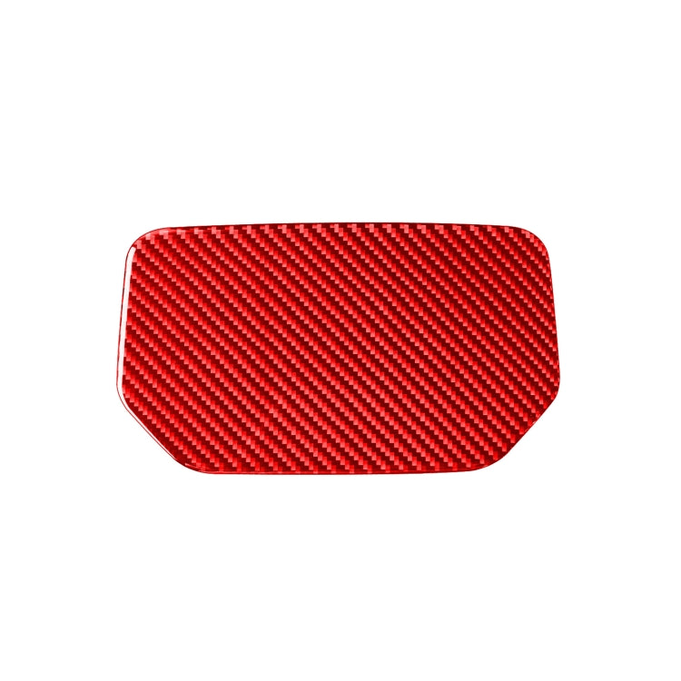 Carbon Fiber Car Dashboard Storage Box Mat Decorative Sticker for