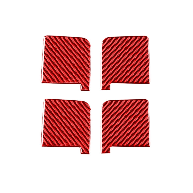 4 PCS / Set Carbon Fiber Car Inner Door Bowl Decorative Sticker for