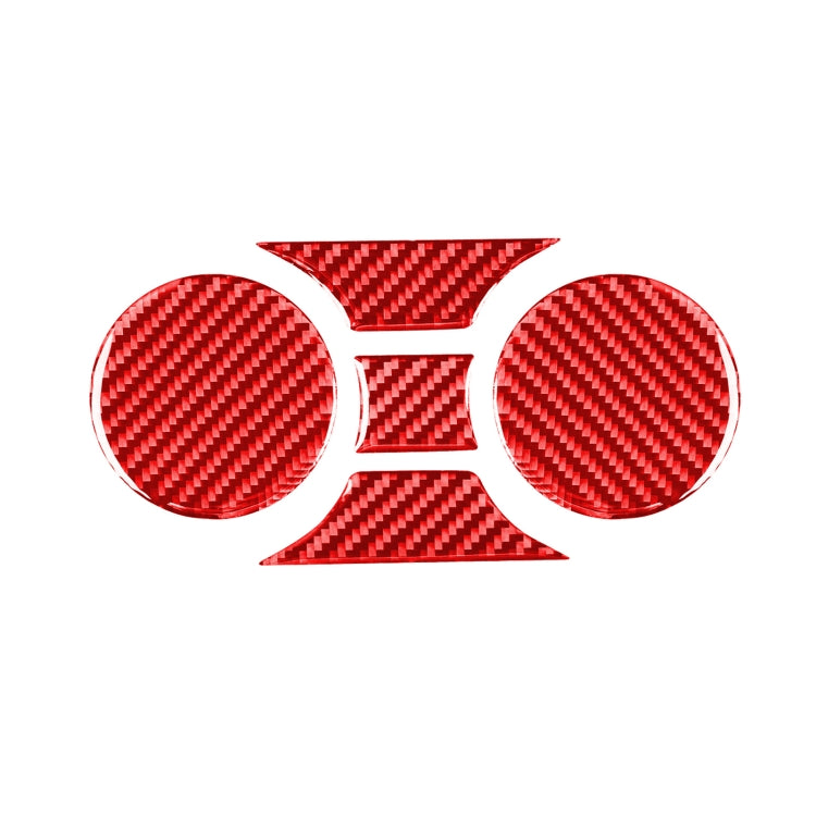 Carbon Fiber Car Central Control Cup Holder Panel Decorative Sticker
