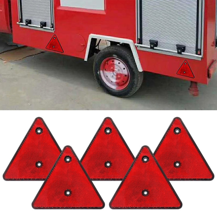 5 PCS MK-292 Trucks Trailers RV IP67 Waterproof Triangular Red