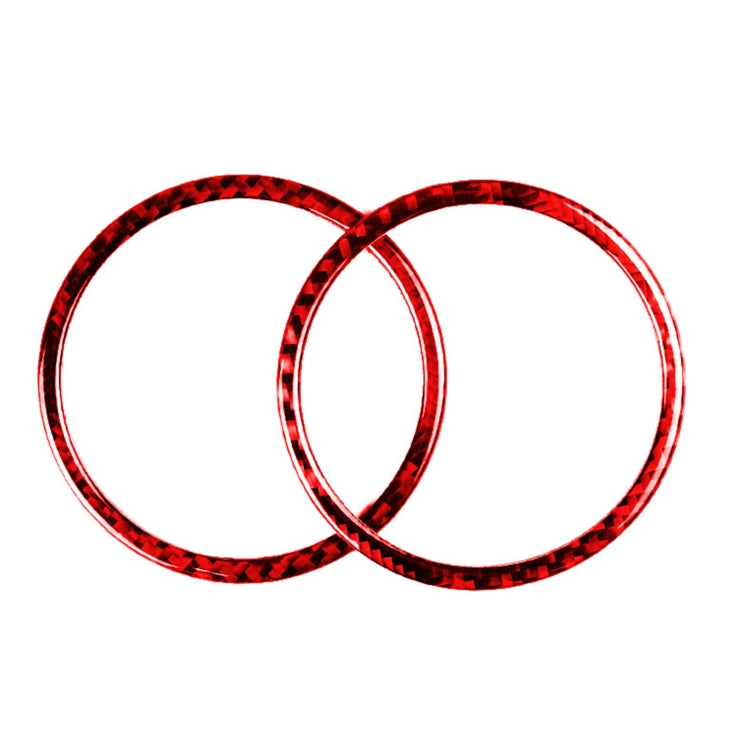 2 PCS Set for BMW 3 Series E90 Carbon Fiber Car Horn Circle
