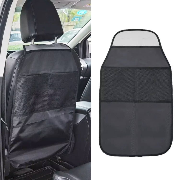 2pcs Car Rear Seat Protection Children Anti-kick Pad with Storage