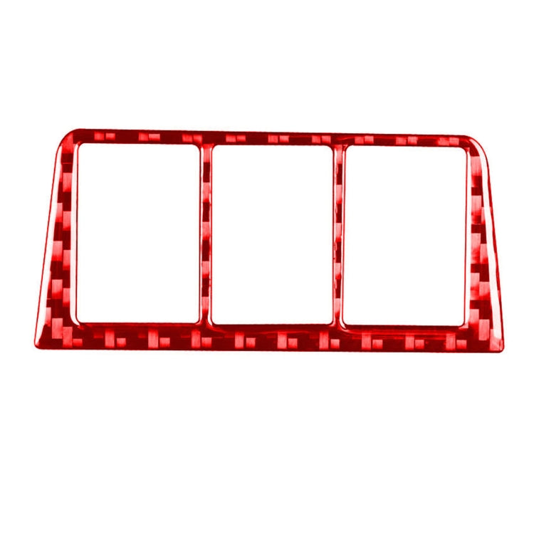 Car Carbon Fiber Headlight Switch Frame Decorative Sticker for Toyota