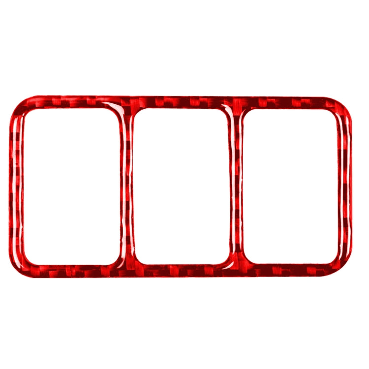 Car Carbon Fiber Central Control Heating Button Frame Decorative