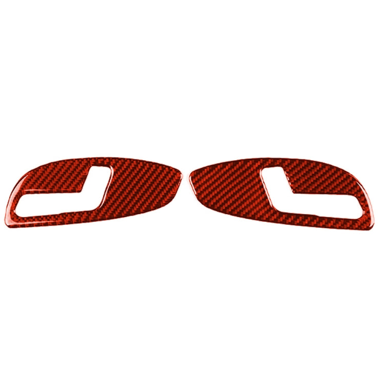 Car Carbon Fiber Seat Adjustment Panel Decorative Sticker for