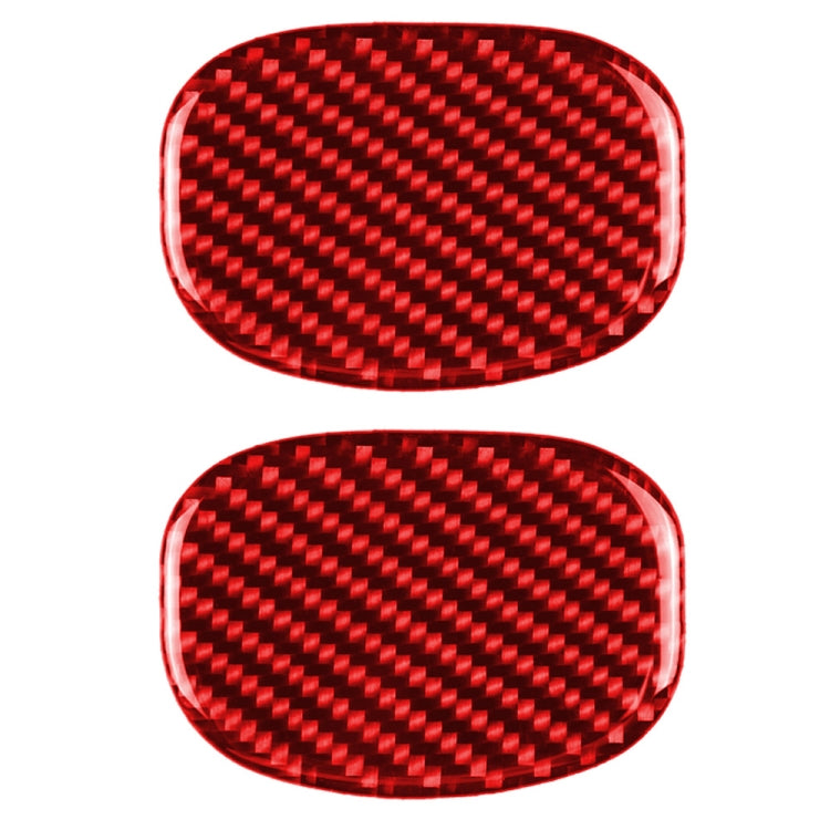 Car Carbon Fiber Seat Back Handle Decorative Sticker for BMW Mini One