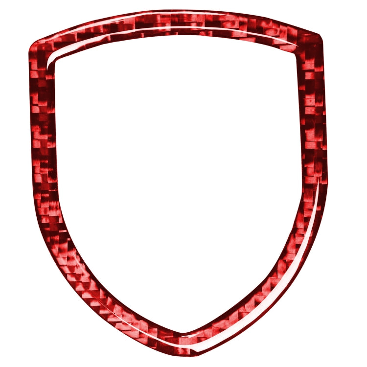 Car Carbon Fiber Steering Wheel Logo Decorative Sticker for Porsche