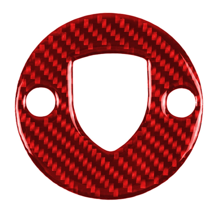 Car Carbon Fiber Steering Wheel Decorative Sticker for Porsche Macan