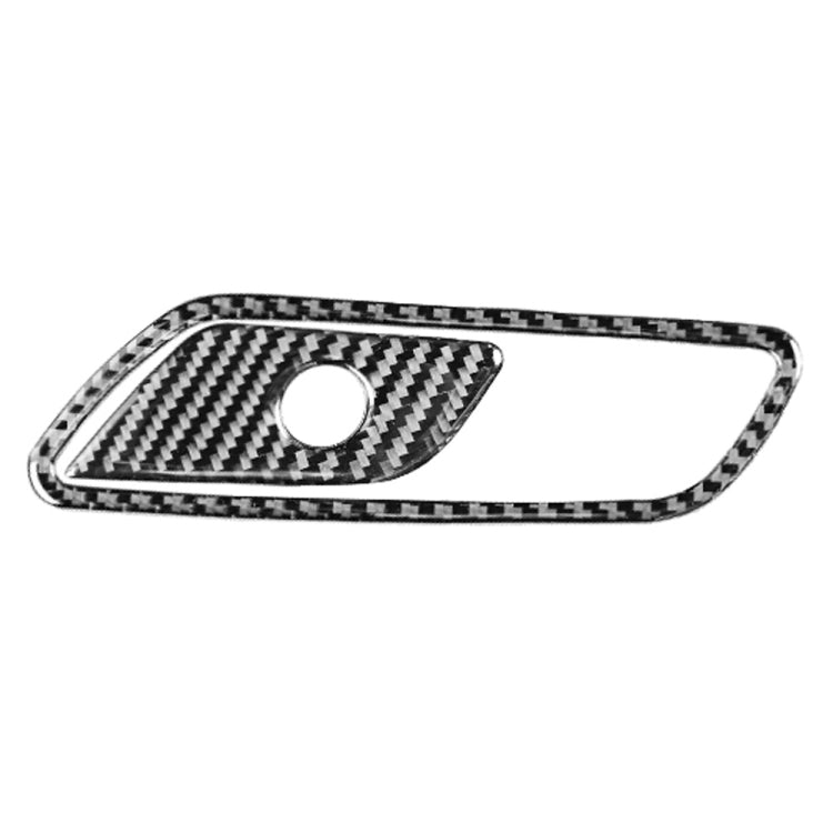 Car Carbon Fiber Front Passenger Seat Storage Box Switch Decorative