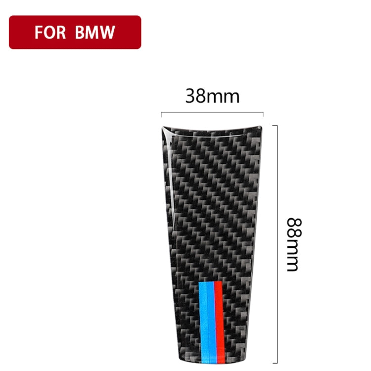 Car Carbon Fiber Steering Wheel 3-color Decorative Sticker for BMW G01 X3 2018-2020 / G02 X4 2019-2020, Left and Right Drive Universal, Steering Wheel 3-color