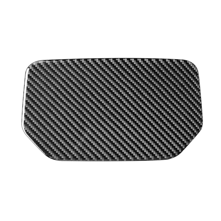 Carbon Fiber Car Dashboard Storage Box Mat Decorative Sticker for