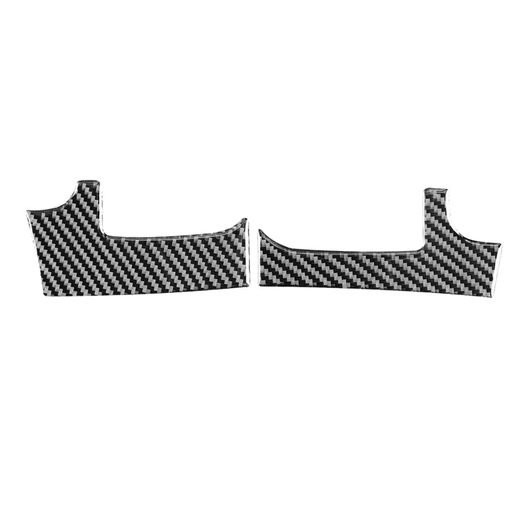 2 PCS / Set Carbon Fiber Car Dashboard Air Outlet Decorative Sticker