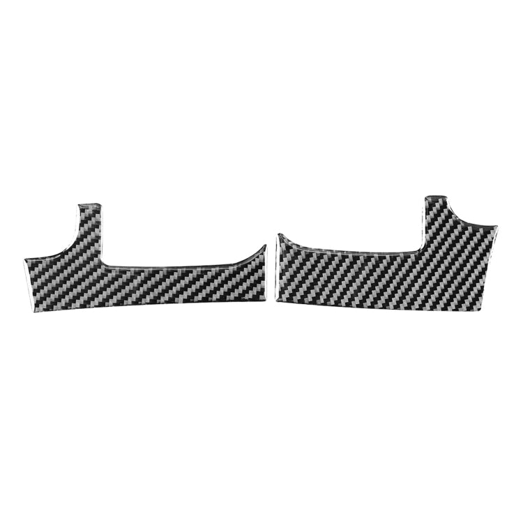 2 PCS / Set Carbon Fiber Car Dashboard Air Outlet Decorative Sticker