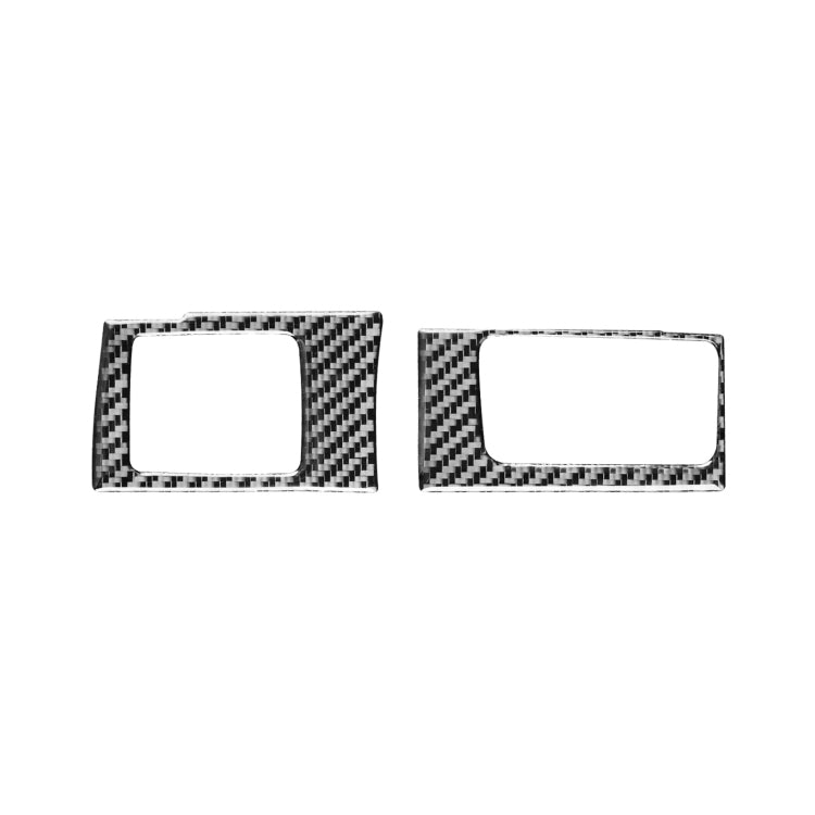 2 PCS / Set Carbon Fiber Car Central Control Card Box Panel