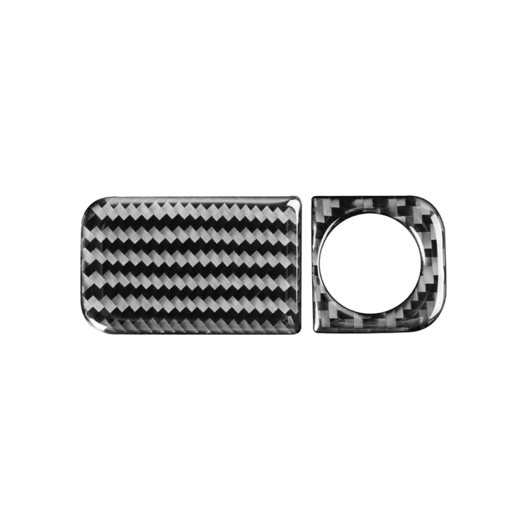 2 PCS / Set Carbon Fiber Car Glove Box Opening Frame Decorative