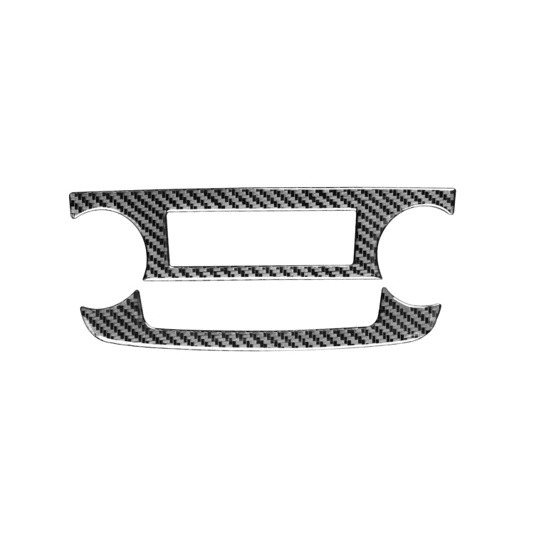 2 PCS / Set Carbon Fiber Car Central Control CD Volume Switch Frame