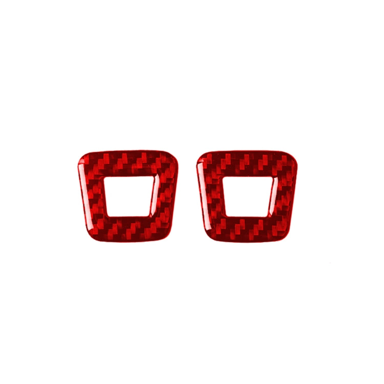 2 PCS / Set Carbon Fiber Car Microphone Panel Decorative Sticker for