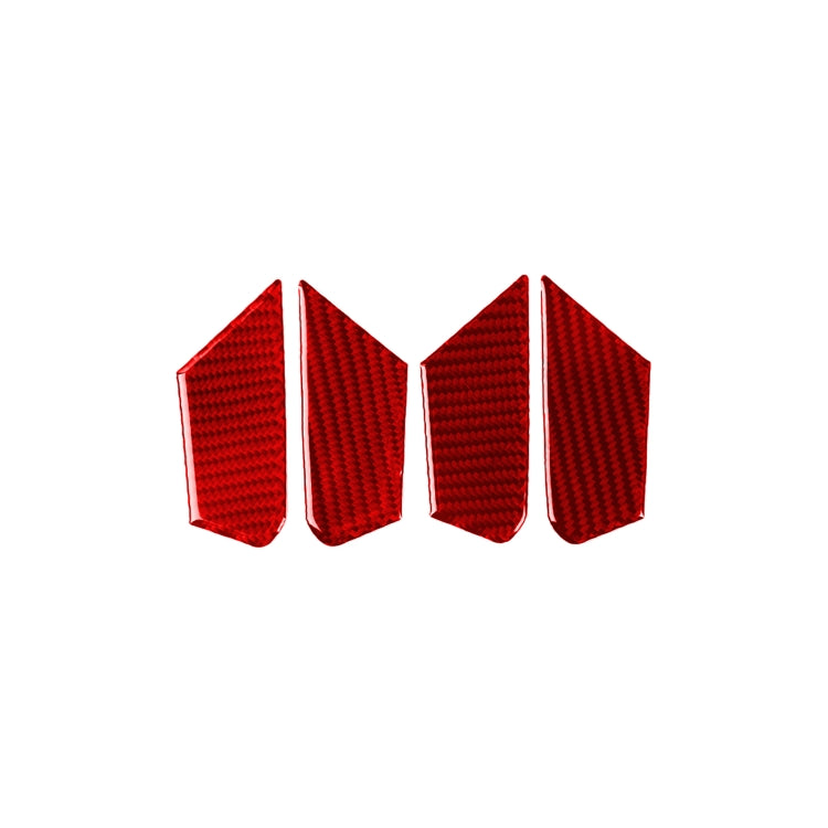 4 PCS / Set Carbon Fiber Car Inner Door Bowl Decorative Sticker for