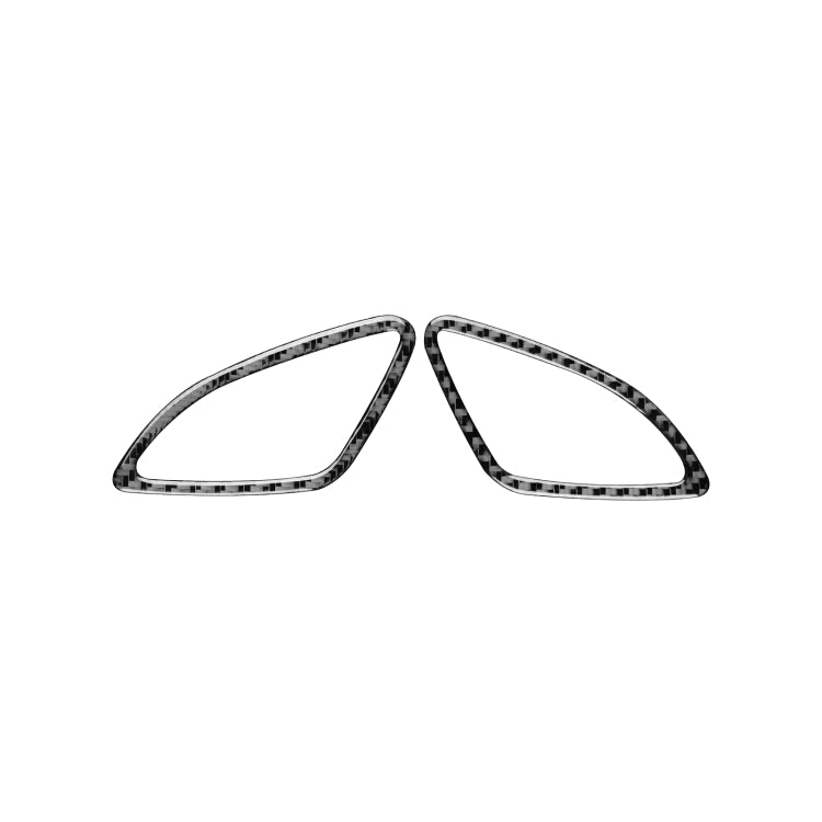 2 PCS / Set Carbon Fiber Car Instrument Air Outlet Decorative Sticker