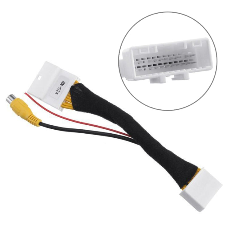 For Renault Car 24Pin Video Input Switch Reverse Parking Camera RCA