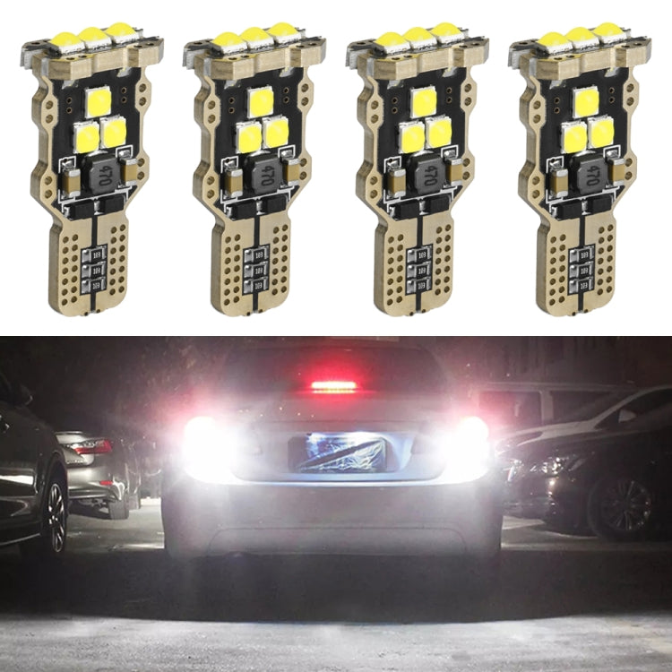 4pcs T15 DC12V / 1.5W / 0.13A / 540LM Car Decoding Reversing Light