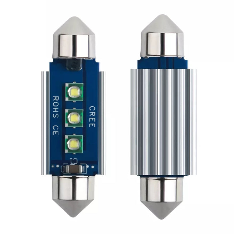 2pcs 39mm IC12V / 2.76W / 0.23A / 300LM 3LEDs SMD Car Reading Lamp