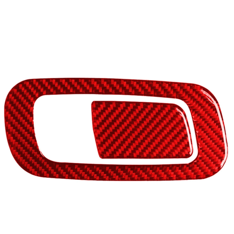 Car Carbon Fiber Storage Box Switch Frame Decorative Sticker for