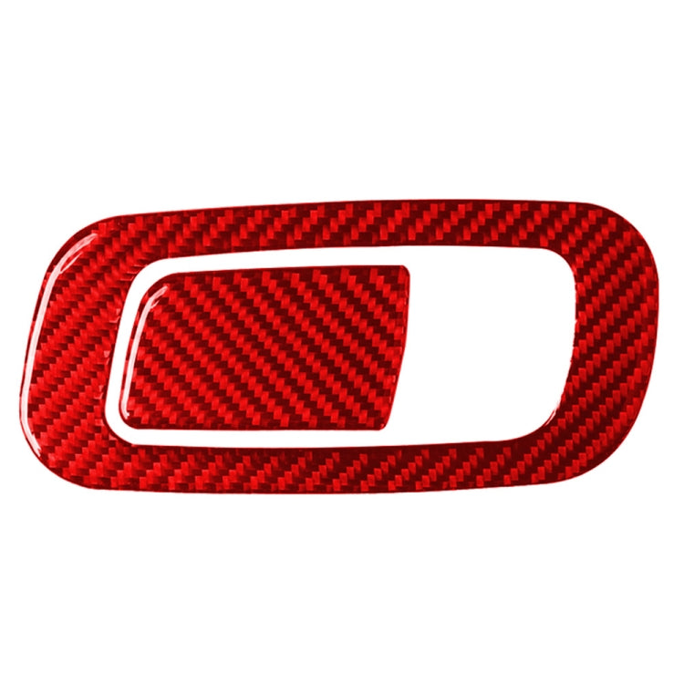 Car Carbon Fiber Storage Box Switch Frame Decorative Sticker for