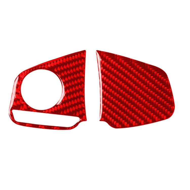 Car Carbon Fiber Steering Wheel Button Low Configuration Decorative